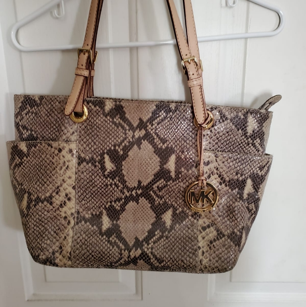 Michael Kors snakeskin purse